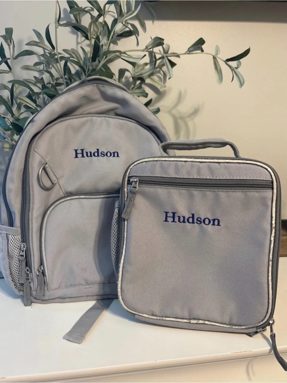 Pottery Barn Kids Pre-School Backpack/Lunchbox Duo - Embroidered with “Hudson”